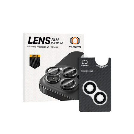 Tempered glass Tel Protect 3D Lens Aramid Series on camera for Iphone 14/14 Plus/16e (lens 2 pieces)