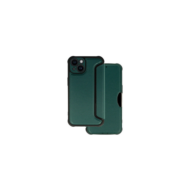 Razor Carbon Book Case for Iphone 14 dark green