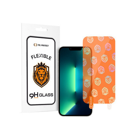 Tel Protect Best Flexible Hybrid Tempered Glass for IPHONE 13/13 PRO/14/16E
