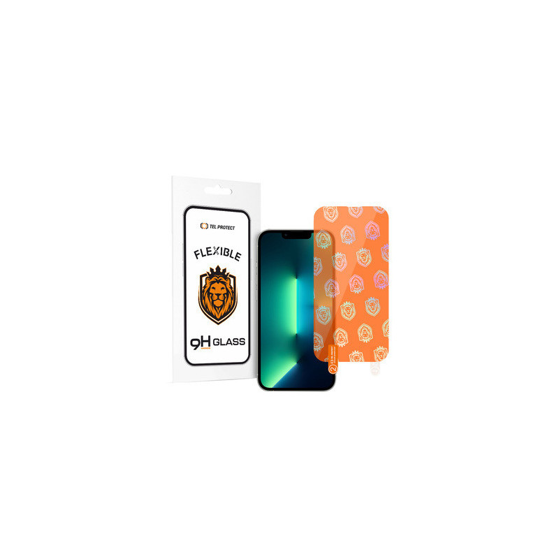 Tel Protect Best Flexible Hybrid Tempered Glass for IPHONE 13/13 PRO/14/16E
