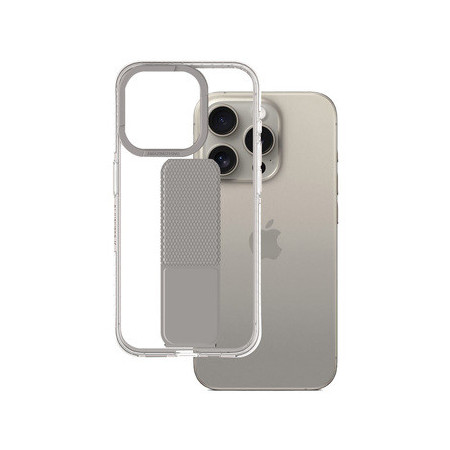 Amazing Thing Titan Pro Holder Case 10FT IP156.7PTHGY for Iphone 15 Pro Max titanium with stand