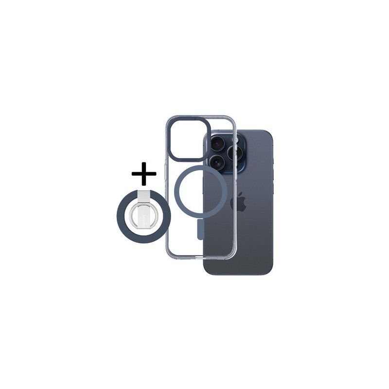 Amazing Thing Titan Pro Mag Ring Grip Case 10FT IP156.7PTRBU for Iphone 15 Pro Max navy