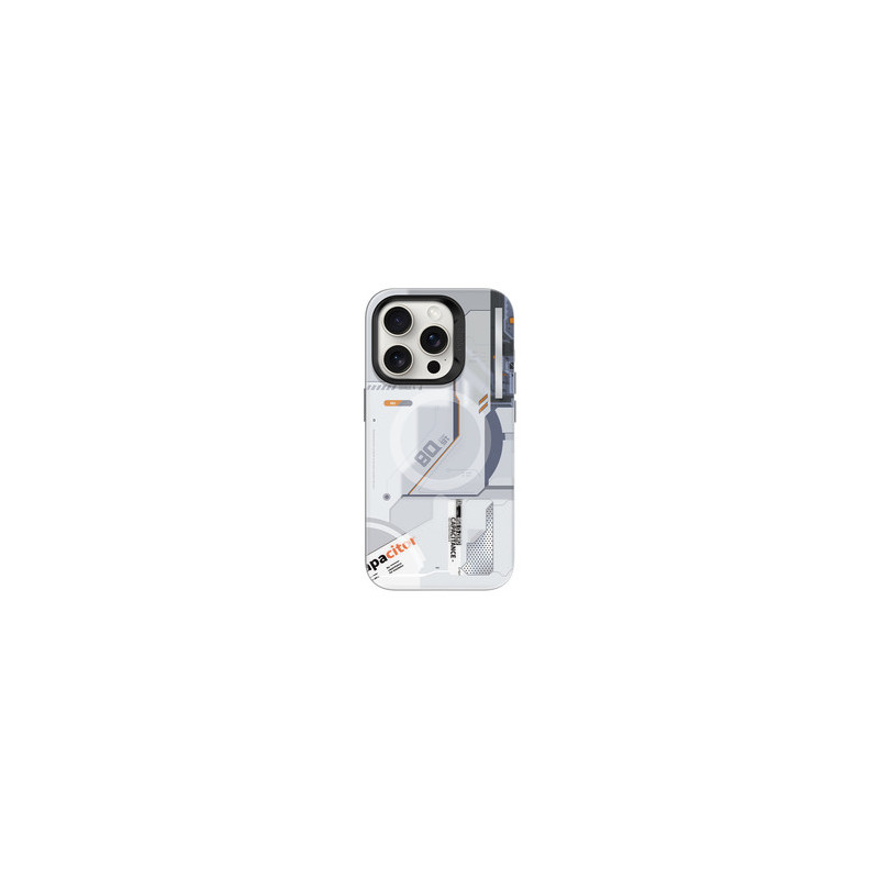 Benks Magnetic Mecha Series Case for Iphone 15 Pro Max white