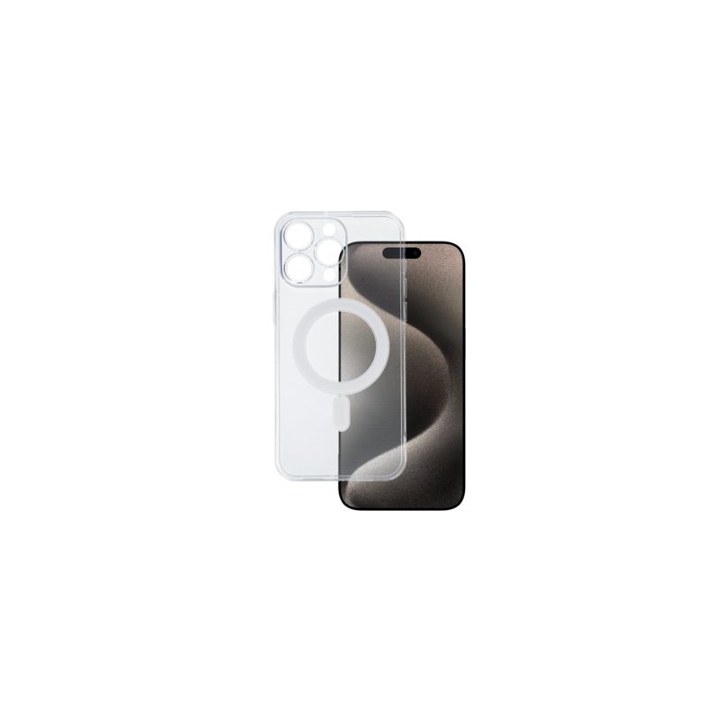 TEL PROTECT MagSilicone Case for Iphone 15 Pro Max Transparent