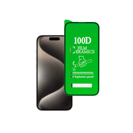 Tempered Glass HARD CERAMIC for IPHONE 15 PRO MAX BLACK