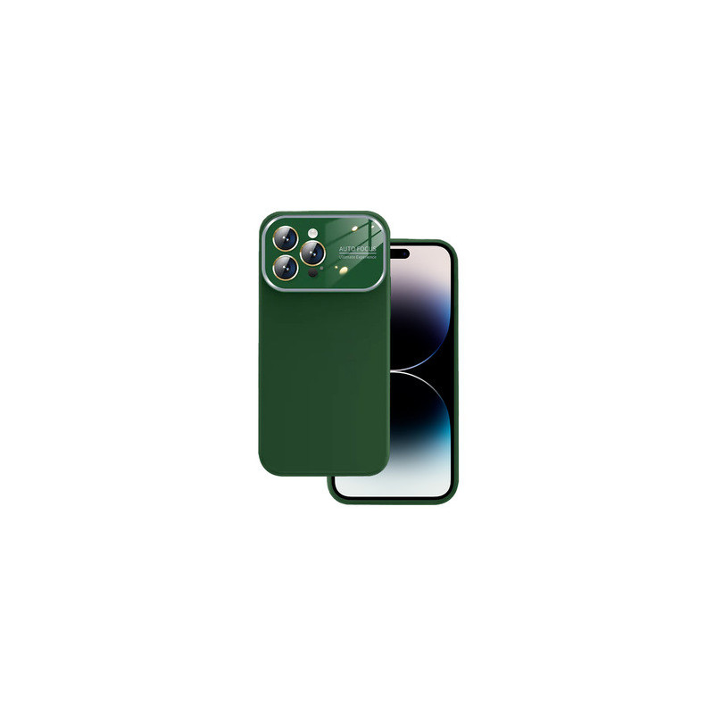 Soft Silicone Lens Case for Iphone 15 Pro Max green