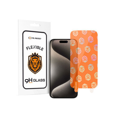 Tel Protect Best Flexible Hybrid Tempered Glass for IPHONE 15 PLUS/15 PRO MAX