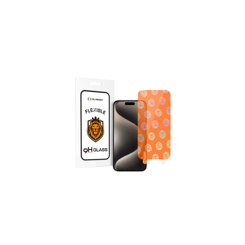 Tel Protect Best Flexible Hybrid Tempered Glass for IPHONE 15 PLUS/15 PRO MAX