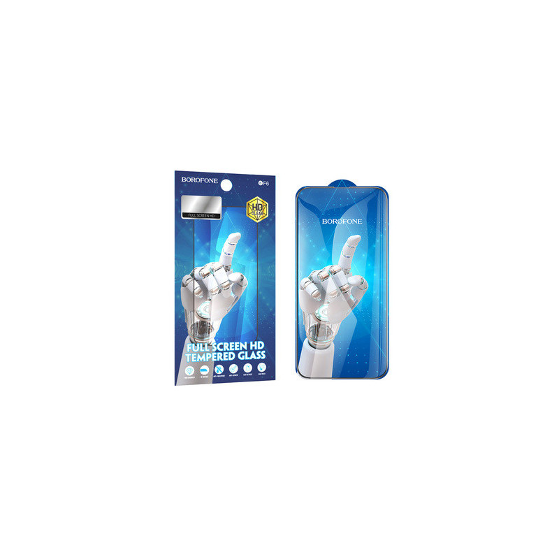 Borofone Tempered glass BF6 Diamond Armor Full Screen HD for Iphone 15 Pro - 10 pieces