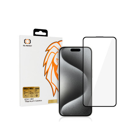 Tempered glass Tel Protect 10X HD Titanium for Iphone 15 Pro