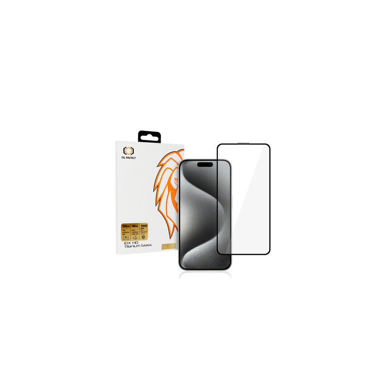 Tempered glass Tel Protect 10X HD Titanium for Iphone 15 Pro