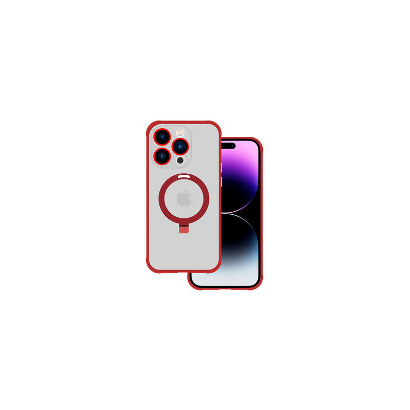 Tel Protect Magical Magsafe Stand Case for Iphone 15 Pro red