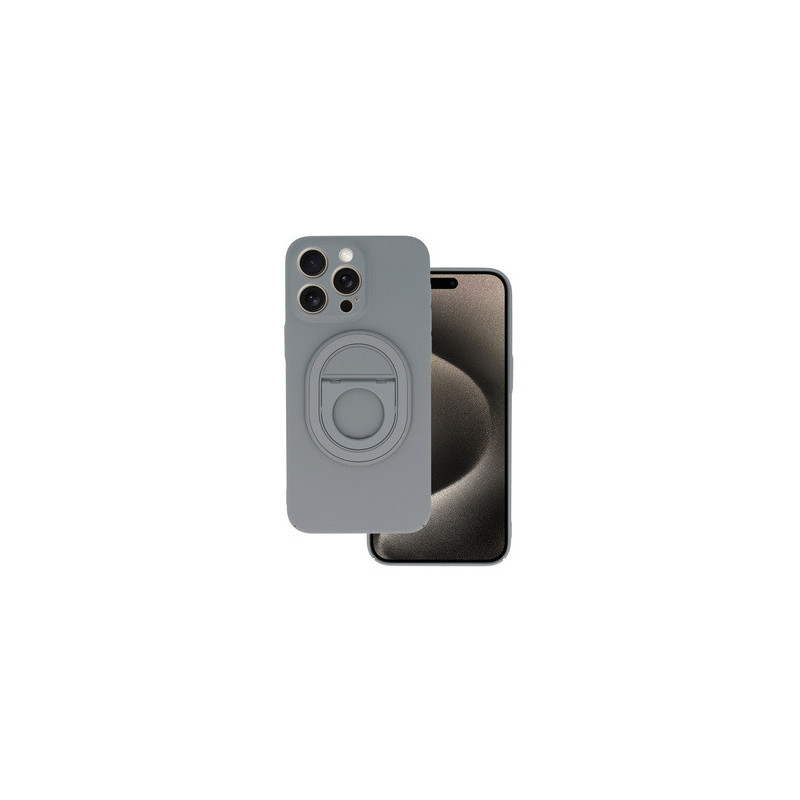 Tel Protect Magnetic Elipse Case for Iphone 15 Pro grey