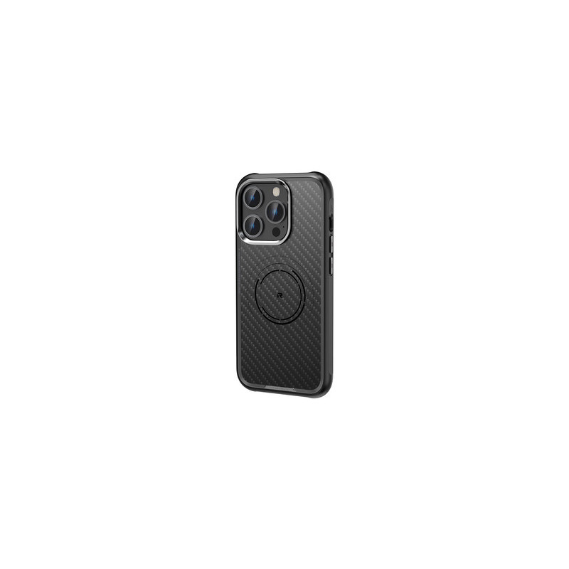 Rock Kevlar Series Aramid Fiber Magnetic Case for Iphone 15 Pro black