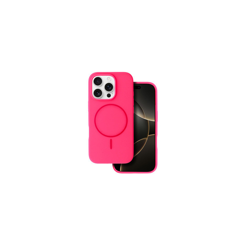 Magsafe Slim Silicone for Iphone 15 Pro pink