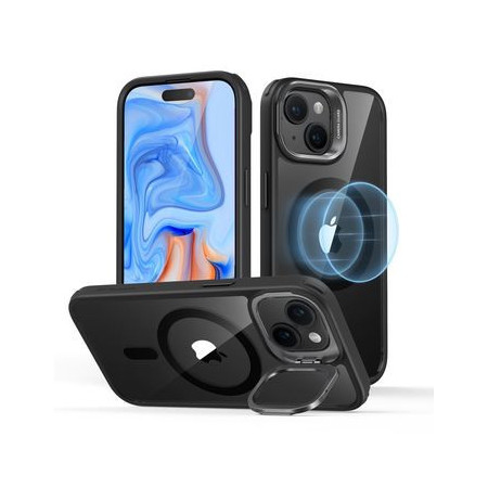 Case ESR Classic Kickstand Halolock Magsafe for Iphone 15 Plus - Clear Black
