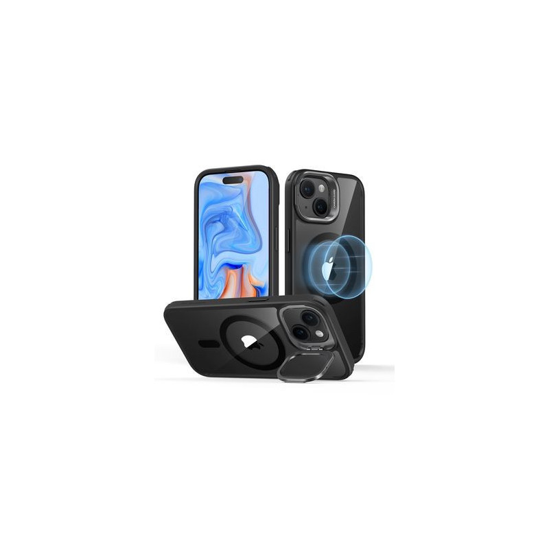 Case ESR Classic Kickstand Halolock Magsafe for Iphone 15 Plus - Clear Black