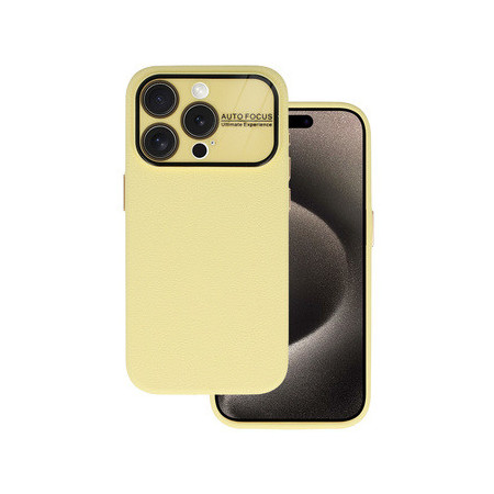 Tel Protect Lichi Soft Case for Iphone 15 Plus yellow