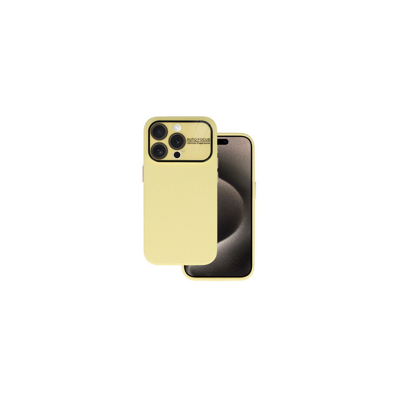 Tel Protect Lichi Soft Case for Iphone 15 Plus yellow