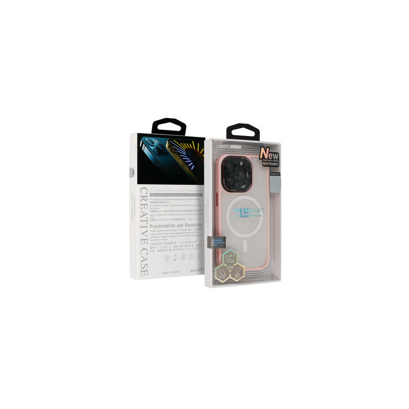 LK Magsafe Case for Iphone 15 Plus light pink