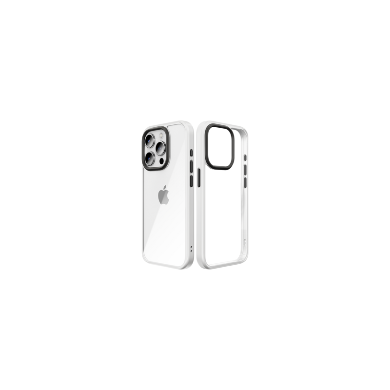 Rock Guard Series Case for Iphone 15 Plus transparent-white