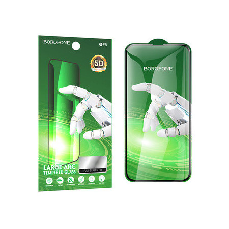 Borofone Tempered glass BF8 Diamond Armor Full Screen 5D Large Arc for Iphone 15/16 - 10 pieces