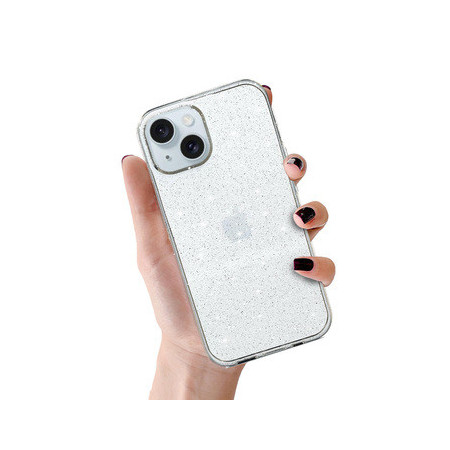 Crystal Glitter Case for Iphone 15 Silver