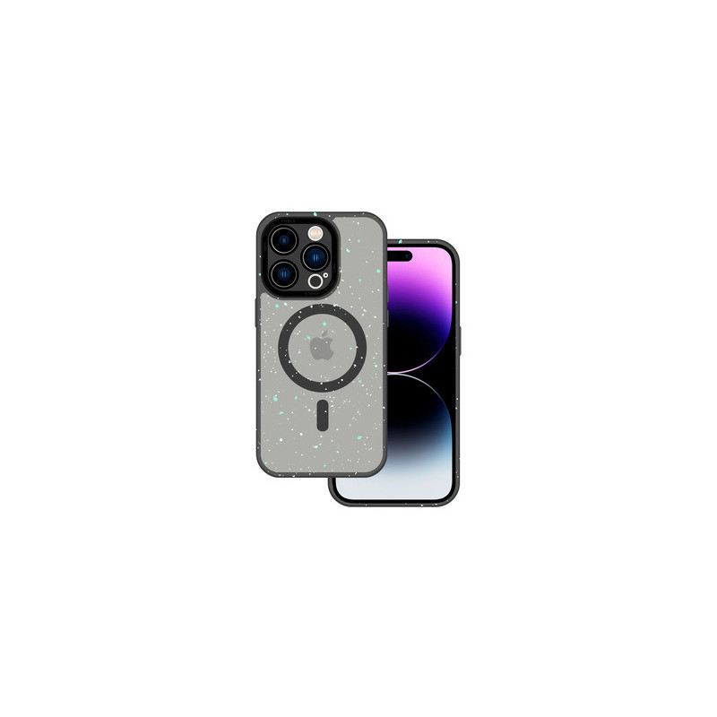 Tel Protect Magnetic Splash Frosted Case for Iphone 15 Black