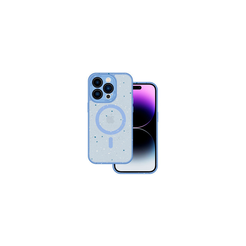 Tel Protect Magnetic Splash Frosted Case for Iphone 15 Light blue