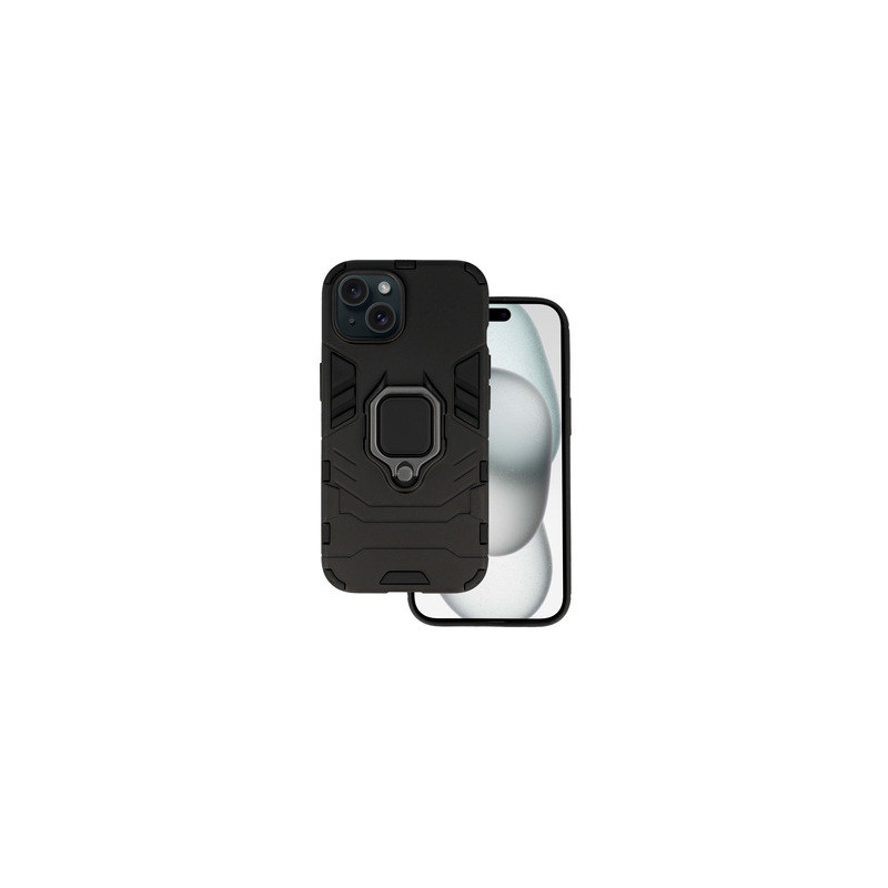 Ring Armor Case for Iphone 15 Black