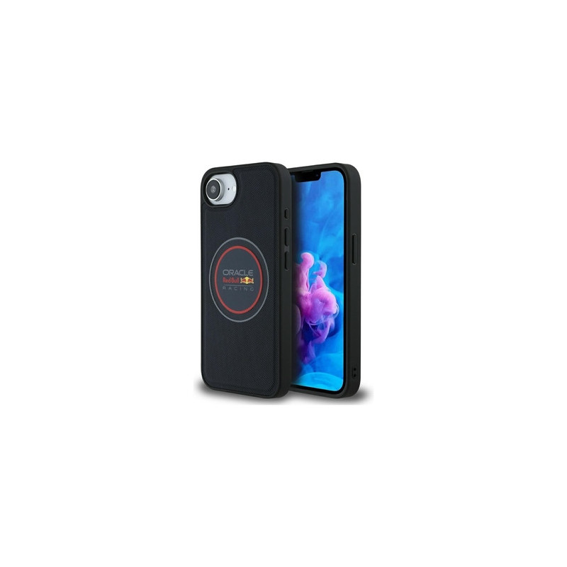 Original Case RED BULL Meshed Logo and Red Ring MagSafe for Iphone 16e navy