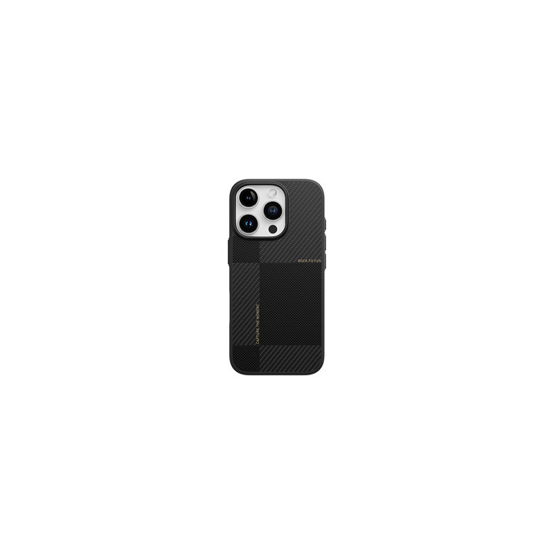 Rock Ultra Thin Aramid Fiber Kevlar 600D Case for Iphone 16 Pro Max black