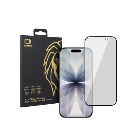 Tempered glass Tel Protect 10X Privacy DLC Diamond Coating for Iphone 16 Pro/17
