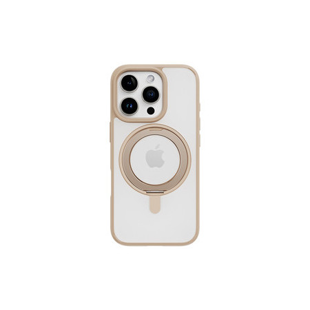 Rock Rotating Stand Soft Touch Series Magnetic for Iphone 16 Pro gold