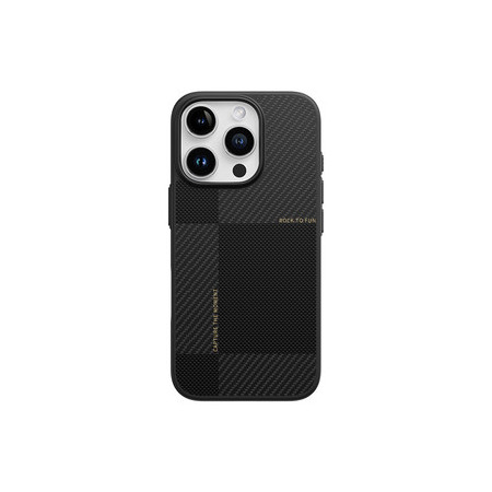 Rock Ultra Thin Aramid Fiber Kevlar 600D Case for Iphone 16 Pro black