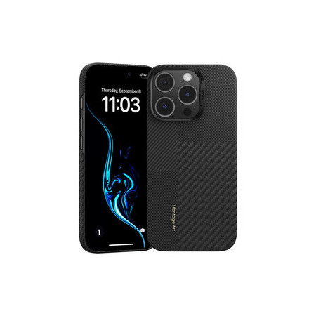 Benks Montage Magnetic Armor Air Kevlar Case PC Frame 600D+1500D (MB65) for Iphone 16 Pro black