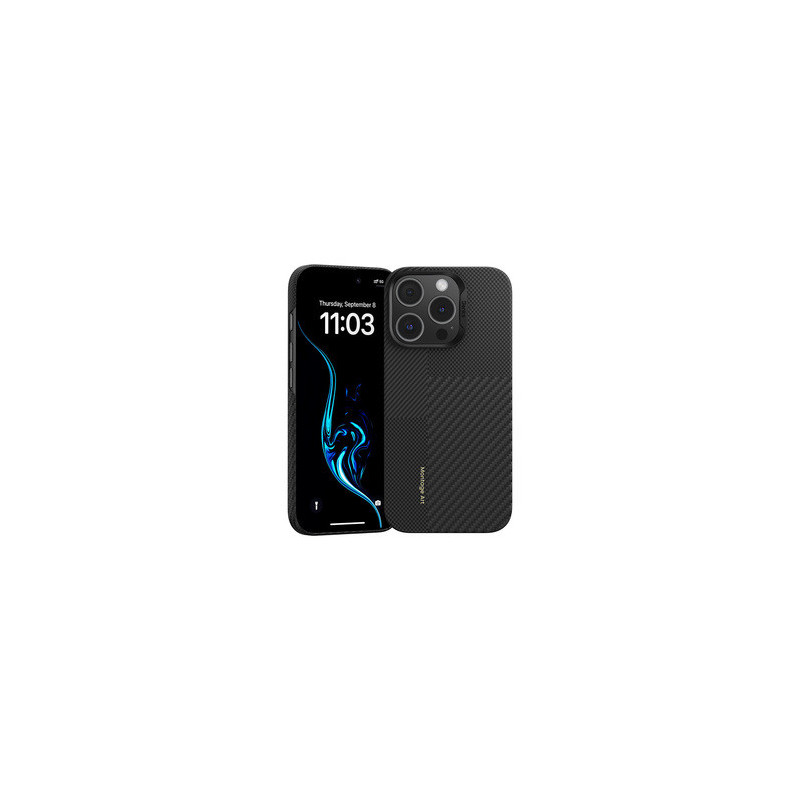 Benks Montage Magnetic Armor Air Kevlar Case PC Frame 600D+1500D (MB65) for Iphone 16 Pro black