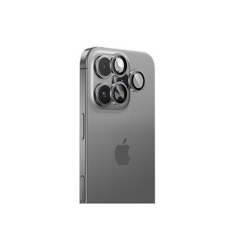 Benks Tempered glass Glass Warrior Lens Protector on camera for Iphone 16 Pro/16 Pro Max (lens 3 pieces) silver