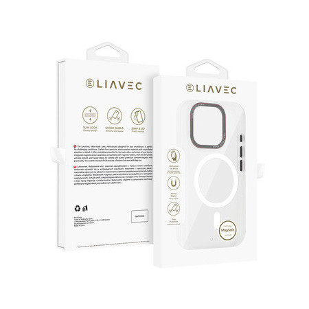 Liavec Hybrid Magsafe Clear Case for Iphone 16 Pro