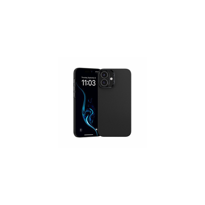 Benks Magnetic Armor Air Kevlar Case PC Frame 600D for Iphone 16 Plus black