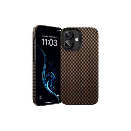 Benks Magnetic Armor Tint Kevlar 1000D (0064) for Iphone 16 Plus gold