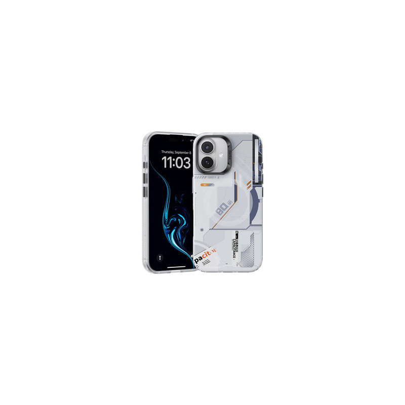 Benks Magnetic Mecha Series Case for Iphone 16 Plus white