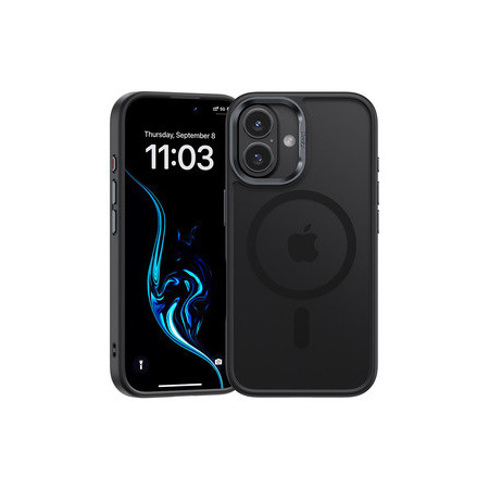 Benks Magnetic Mist Case Metal Frame for Iphone 16 Plus black