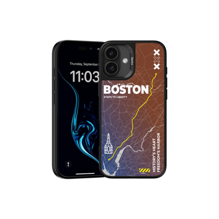 Benks Dynamic City Boston Case for Iphone 16