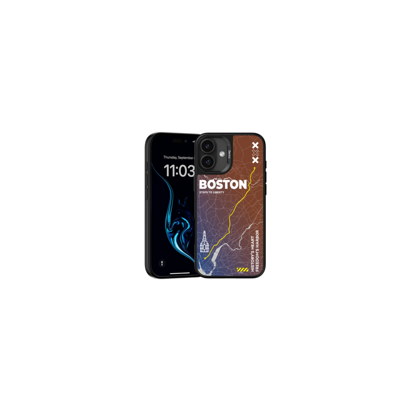 Benks Dynamic City Boston Case for Iphone 16
