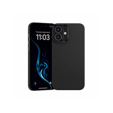 Benks Magnetic Armor Air Kevlar Case PC Frame 600D for Iphone 16 black