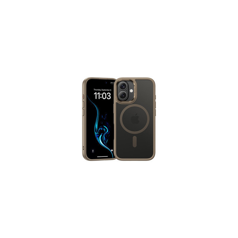 Benks Magnetic Mist Case Metal Frame for Iphone 16 titanium