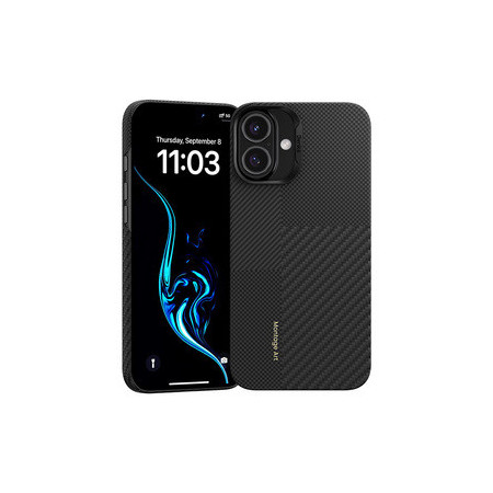 Benks Montage Magnetic Armor Air Kevlar Case PC Frame 600D+1500D (M063) for Iphone 16 black