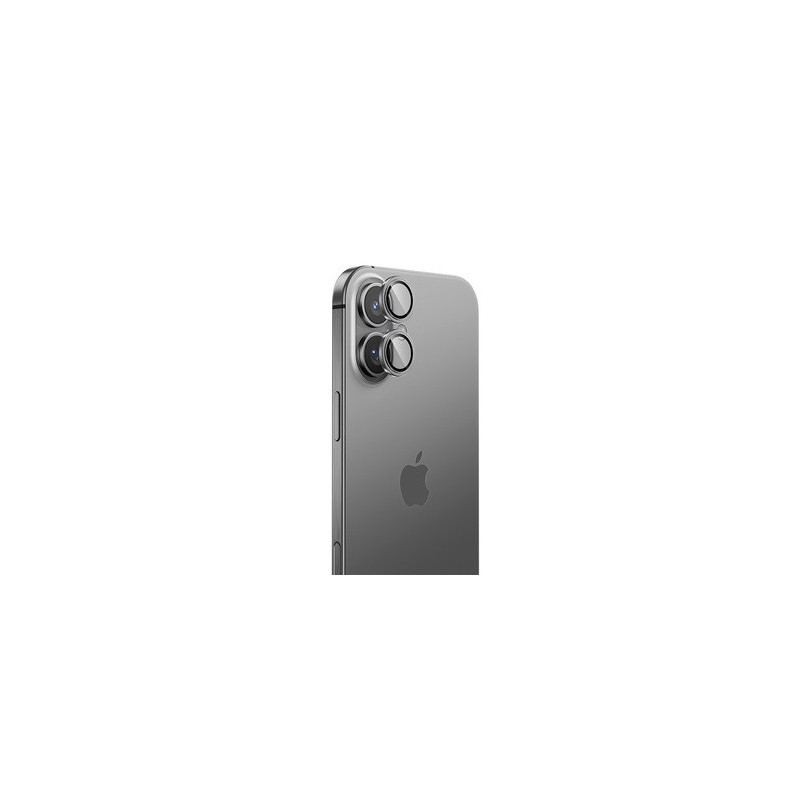 Benks Tempered glass DR Sapphire Lens Protector on camera for Iphone 16/16 Plus (lens 2 pieces) silver