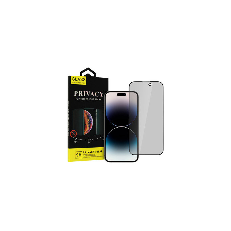 Tempered Glass Privacy Glass for IPHONE 16 BLACK
